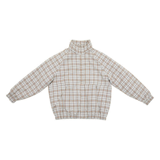 CryingCenter 日系复古格子连帽外套棉服 可拆卸帽子 哭喊中心 商品图3