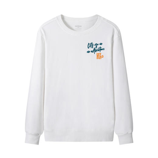 自由基地2022新款套头圆领卫衣白描越野车图案设计印花个性毛圈款 NMT-1918 商品图4