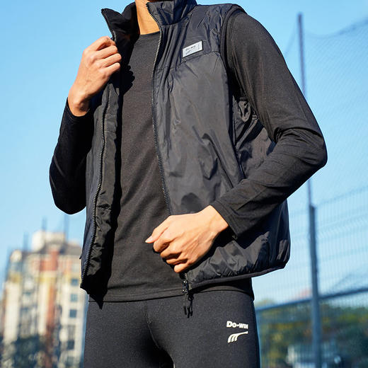 多威dowin棉马夹男士无袖运动上衣休闲百搭跑步训练运动服2512004 商品图0