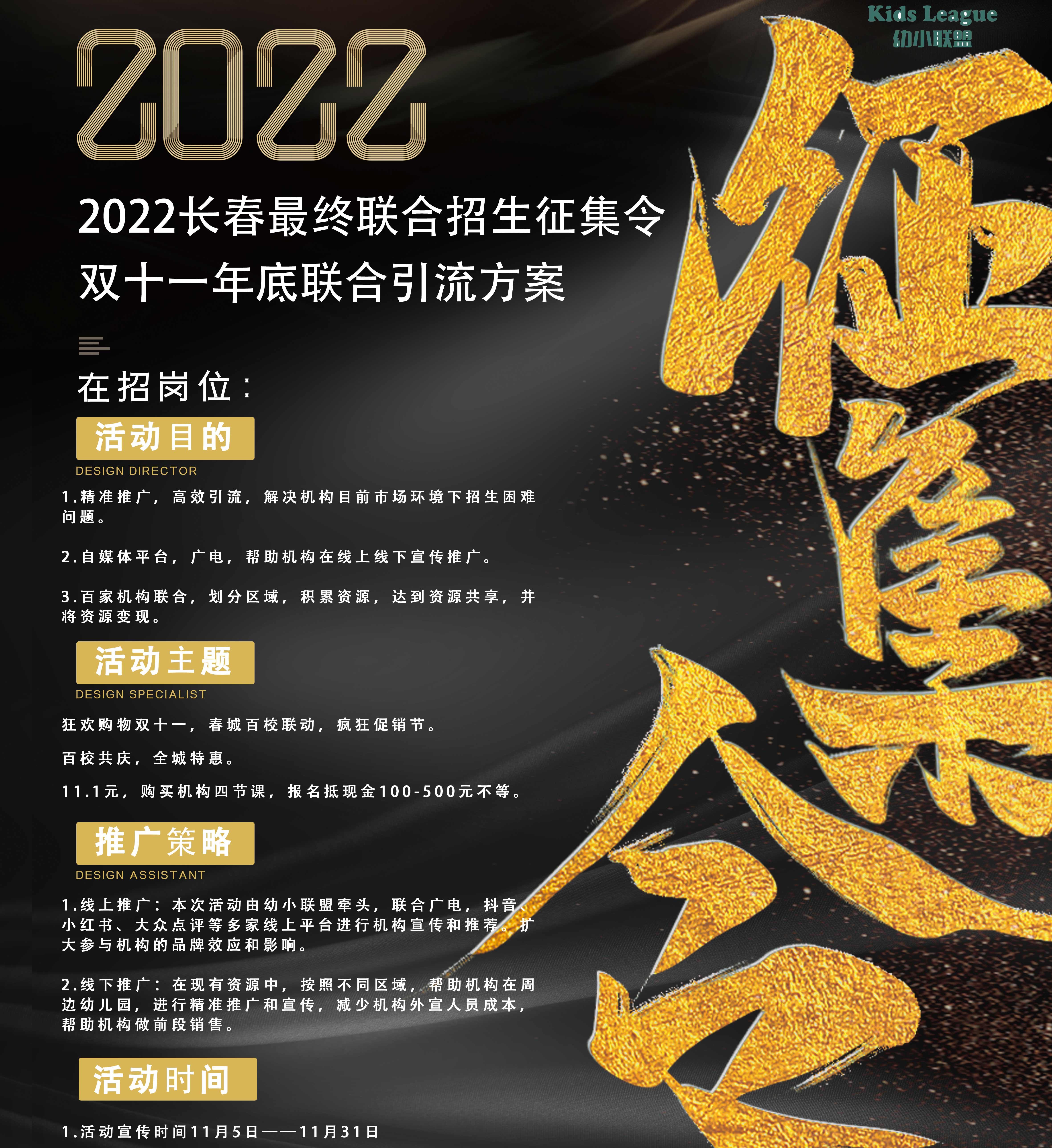 参加双十一的活动机构缴费100