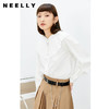 NEELLY纳俪商场同款立领衬衫女单排扣气质简约娃娃翻领白色上衣N22074B04425 商品缩略图0