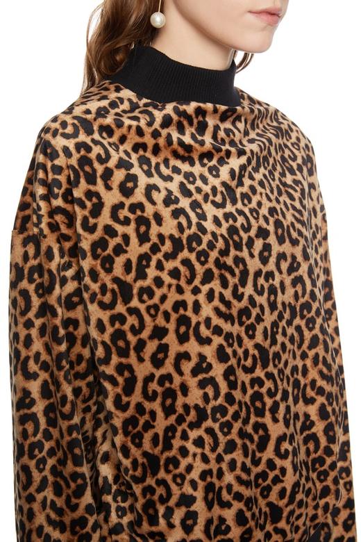 SUMMER & SAGE 豹纹拼色套头上衣 5442 商品图2