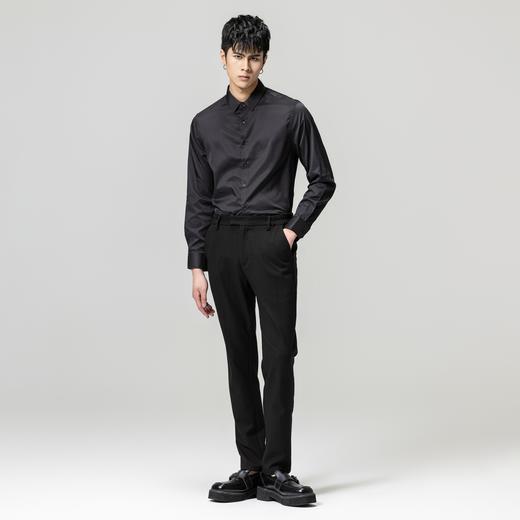 【福利款】PINLI品立秋冬新款男修身商务衬衫纯色休闲长袖衬衣潮GD223413482 商品图4