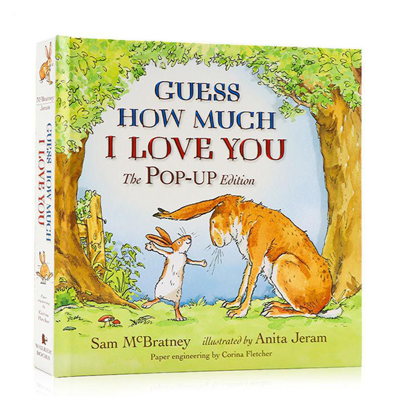 【中商原版】Guess How Much I Love You Pop-up 猜猜我有多爱你 立体书 英文原版 儿童绘本 动物故事 Sam McBratney 4-6岁