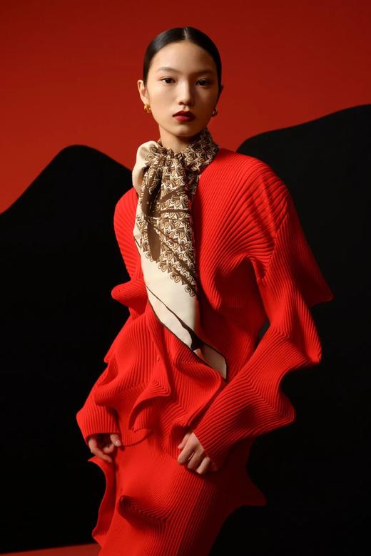 WENSLI/万事利 双面印花100%桑蚕丝大方巾-挚爱 商品图2