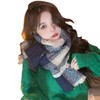 【秋冬必备 新款男女围巾】秋冬季保暖防寒复古格子围巾女韩版时尚百搭时尚两用披肩围脖 商品缩略图4