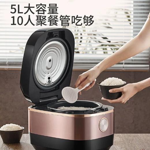 【低糖铁釜】九阳IH电磁加热铁釜内胆电饭煲5.0L升智能预约电饭锅 商品图1