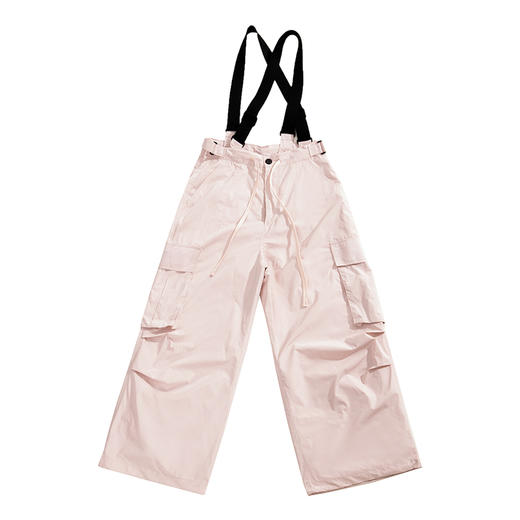 CryingCenter 哭喊泪粉色背带裤工装裤 肥仔裤农夫裤 背带可拆卸 商品图3