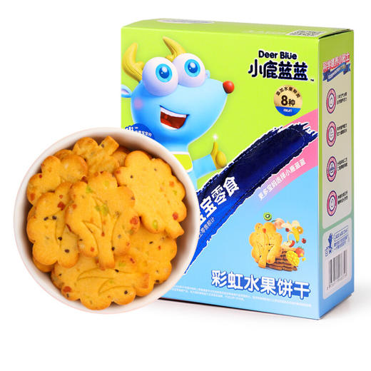 小鹿蓝蓝_彩虹水果饼干   80g 商品图0