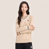 ELLE Active【减龄V领毛织】宽松版学院风减龄针织衫女秋季慵懒休闲长袖毛衣 商品缩略图5
