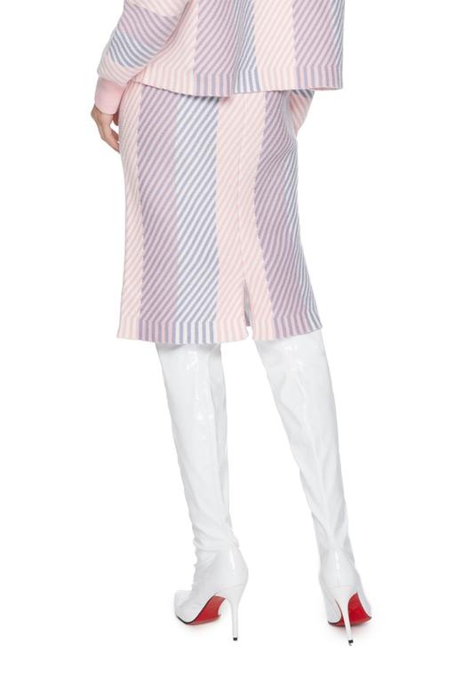 ELLA JADE 拼色条纹半身裙 5114 商品图1