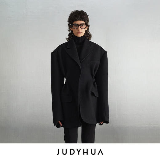 JUDYHUA 廓形收腰褶设计款外套 商品图0