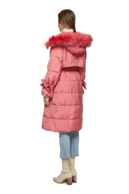 AUGUST 1 EIGHT 蝴蝶结袖口毛领羽绒服 8412 商品图1