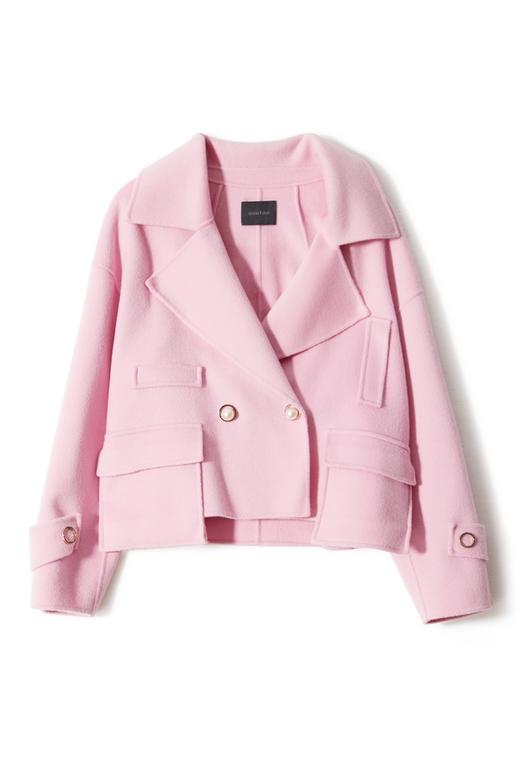 AUGUST 1 EIGHT 粉色解构感机车短大衣 4450 商品图4