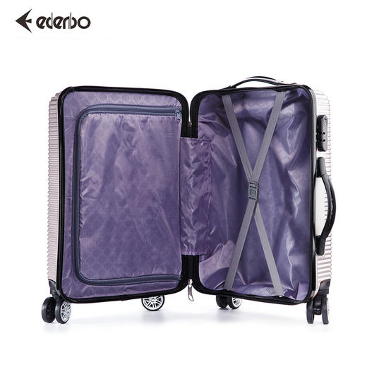 爱登堡（Edenbo）F968-4银色 商务旅行拉杆箱24寸登机箱 商品图4