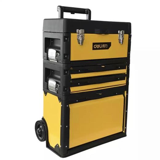 得力拉杆式工具箱(黄) 商品图0