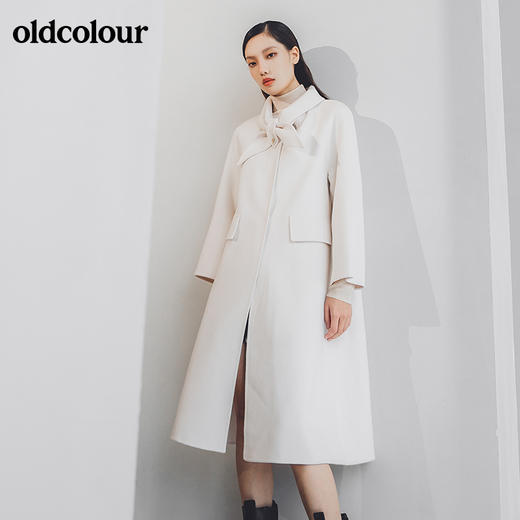 oldcolour2022年冬季新款通勤时尚手工呢料长外套女GN41156909 商品图2