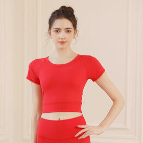 LUM39878露檬瑜伽新款瑜伽短袖