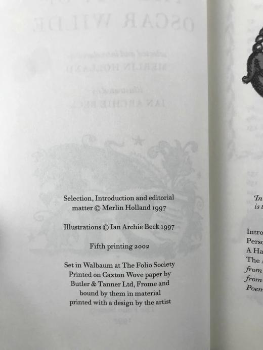 王尔德选集（2002） 数十幅精美插图 精装大32开带书匣 商品图4