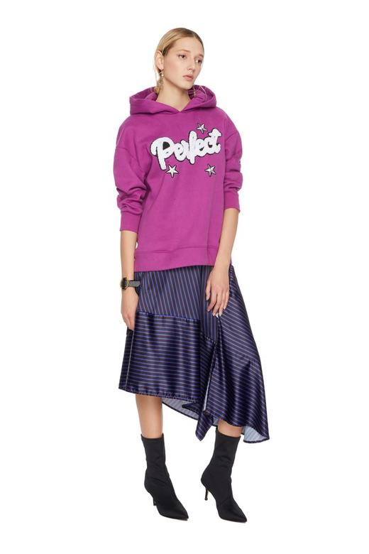 SUMMER & SAGE 字母点缀连帽卫衣 5065 商品图3