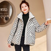 WA22959 2022年冬季新款短款羽绒服女宽松时尚格子设计感小个子加厚外套潮 商品缩略图2