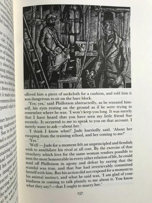 托马斯·哈代《无名的裘德》 数十幅木版画插图 精装18开带书匣 商品图8