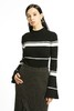 AVA 黑白条纹喇叭袖毛衫 973 商品缩略图0
