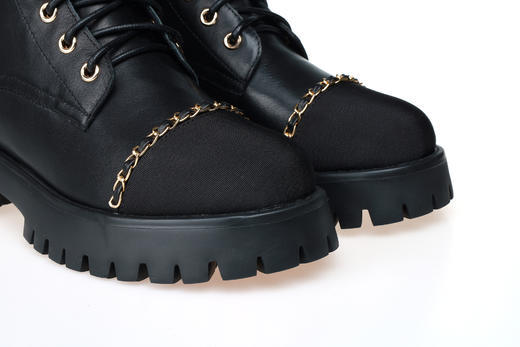 豪麟名鞋奥莱迪嘉女鞋马丁靴牛皮革DJSKA22WN020黑色  原价2260元 商品图2