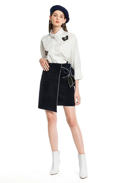 SUMMER & SAGE 蝴蝶结装饰半身裙 4698 商品图4