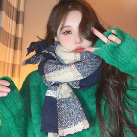 【秋冬必备 新款男女围巾】秋冬季保暖防寒复古格子围巾女韩版时尚百搭时尚两用披肩围脖