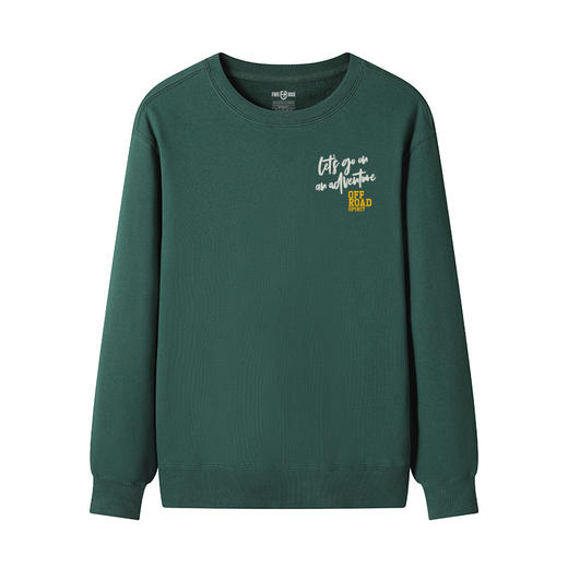 自由基地2022新款套头圆领卫衣白描越野车图案设计印花个性毛圈款 NMT-1918 商品图7