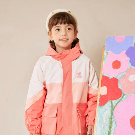 【MQD】童装秋款男童休闲连帽风衣 商品图1