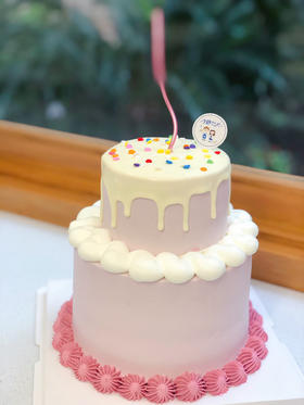 双层小清新奶油蛋糕 下单前请仔细阅读商品详情