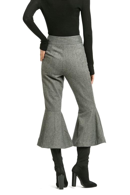 NOIR 复古格纹喇叭裤 983 商品图5