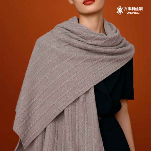WENSLI/万事利 羊绒披肩-湘灵鼓瑟 商品图1