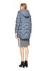 EXUN 灰蓝色绗缝连帽羽绒服 8214 商品缩略图1
