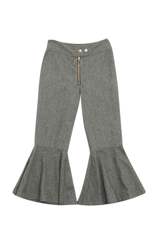 NOIR 复古格纹喇叭裤 983 商品图6