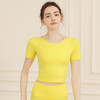 【拼团福利】LUM39875露檬新款瑜伽短袖 商品缩略图1