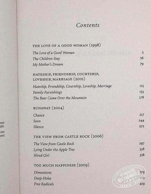 预售 【中商原版】艾丽斯芒罗故事选集 第二卷 1995-2009年 英文原版 Selected Stories Volume Two 1995-2009 Alice Munro 商品图5