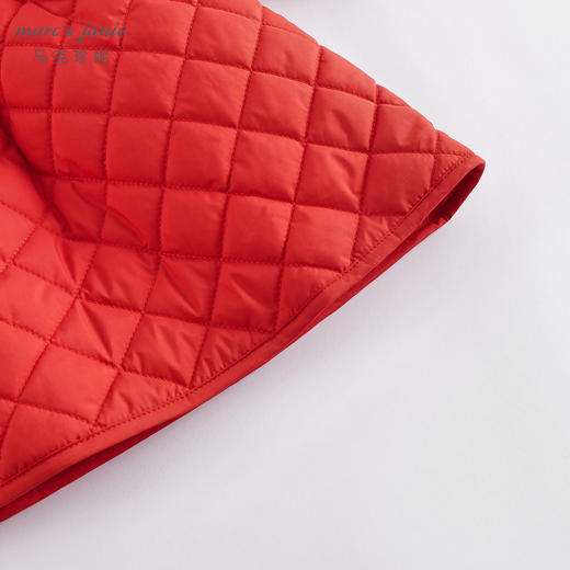 马克珍妮秋冬新款 女童泡泡袖夹棉翻领连衣裙221565 商品图5