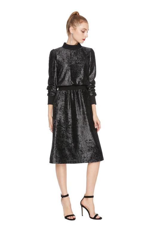 AVA 光泽感收腰连衣裙 5054 商品图3