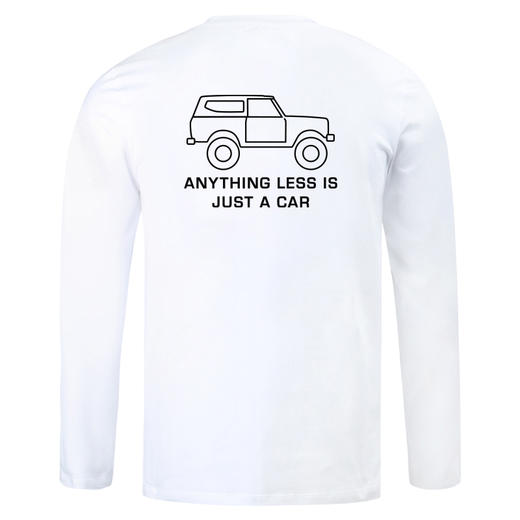 自由基地秋冬新款简约car图案打底长袖T恤经典黑白色团队休闲队服 NMT-1917 商品图5