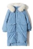 AUGUST 1 EIGHT 蓝色大口袋毛领羽绒服 8419 商品缩略图3