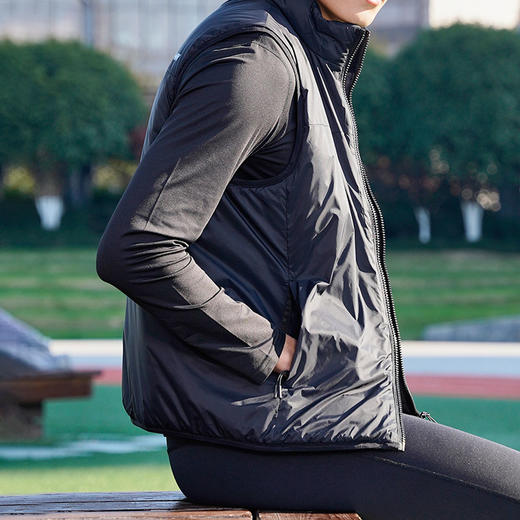 多威dowin棉马夹男士无袖运动上衣休闲百搭跑步训练运动服2512004 商品图1