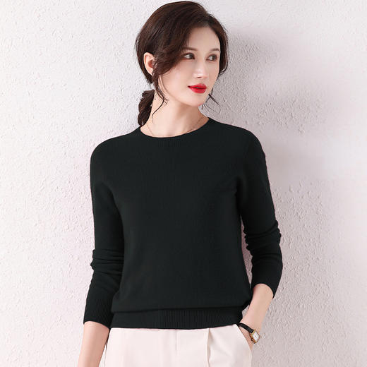 丁摩 100%绵羊毛圆领羊毛衫2203-DY199-WX097 商品图3