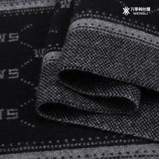 WENSLI/万事利 羊绒围巾-万事好运 商品图2