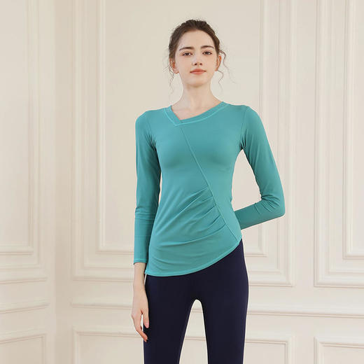 LUM39872露檬瑜伽斜领瑜伽服长袖 商品图4