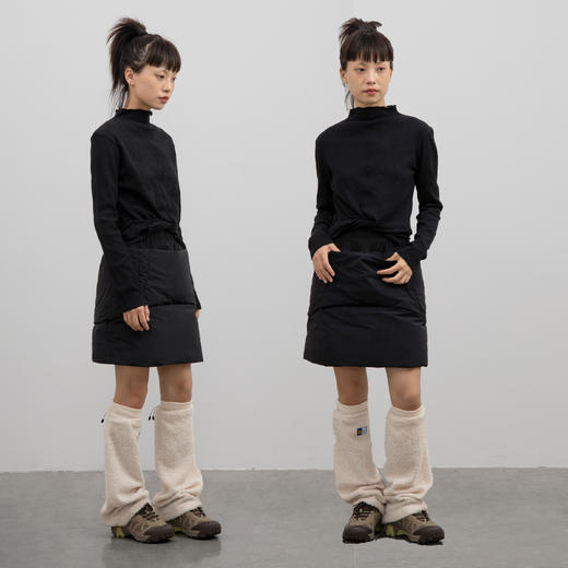 CryingCenter 百搭黑色羽绒半身裙 秋冬造型调味料 哭喊中心 商品图1