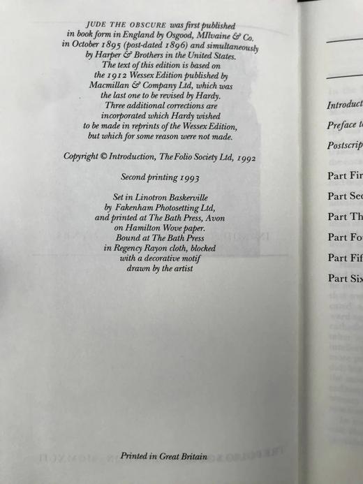 托马斯·哈代《无名的裘德》 数十幅木版画插图 精装18开带书匣 商品图4