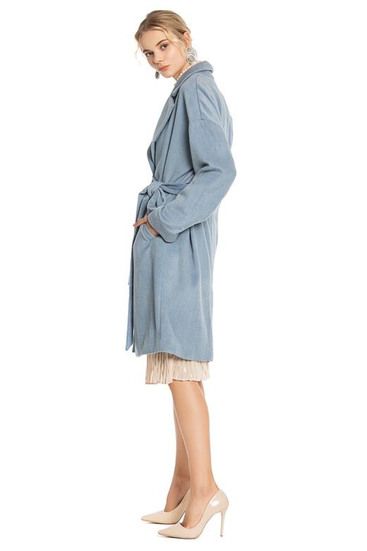 AUGUST 1 EIGHT 蓝色翻领束腰外套 4541 商品图1